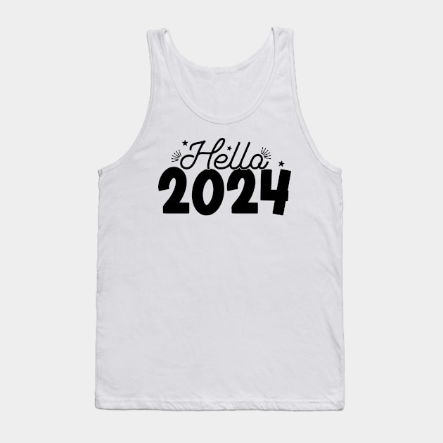 Hello 2024 Tank Top by MZeeDesigns